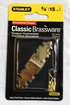 Stanley Ornamental Hinges Solid Brass 2-PACK 80-3440 Vtg New Nos 5/8" 15MM. Fixed Price $10.99.