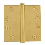 Baldwin 4" Wide Plain Bearing Square Corner Mortise Door Hinge - Polished Brass. Fixed Price $30.54.