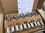 Amazonbasics Polished Chrome Self-closing Door Hinge 3.5" X New. Fixed Price $20.00.