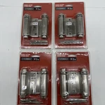 Lot Of 4 Everbilt 3'' Satin Nickel Finish Door Double Action Spring Hinges. Fixed Price $44.99.