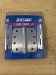 Schlage SC3PI021F 4" Antique Brass Door Hinges Pack Round Corner New. Fixed Price $12.99.