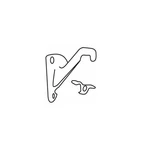 Delaney 406105 Chrome 3" Hand Rail Bracket. Fixed Price $13.21.