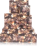 Wrapping Paper For Dad Men Boys Galloping Horses Western Cowboy Design Gif. Fixed Price $12.93.
