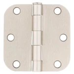 Lot Of 15 3.5" Satin Nickel Mortise Door Hinges 5/8" Radius Interior Used. Fixed Price $11.99.