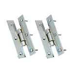 Cabinet Hinges H-shape Brass Chrome Polished With Screws Pack Of 2. Fixed Price $19.99.