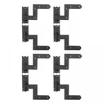Black Wrought Iron Shutter Lift Off Pintle Hinges 6.5" With Hardware Pack 4. Fixed Price $140.99.