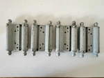 Vintage Bommer 4" Saloon Cafe Door Double Action Spring Hinges Set Finial Ball. Fixed Price $49.97.