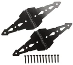 Everbilt 8 In. Black Heavy Duty Decorative Strap Hinges (2-PACK). Fixed Price $39.99.