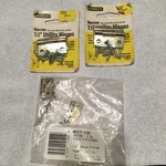 Lot Of Set 1/2" Stanley Narrow Zinc Utility Hinges 75-1950 & 1" Brass. Fixed Price $5.00.