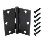 Everbilt 3-1/2 In. Oil-rubbed Bronze Square Radius Squeak-free Door Hinge 6-PACK. Fixed Price $24.95.
