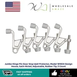 Jumbo Hinge Pin Door Stop Wall Protector Model 181834 Design House, Satin Nickel. Fixed Price $19.99.
