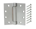Everbilt 4 Commercial Grade Adjustable Spring Hinge Satin Chrome Finish Closing. Fixed Price $11.99.