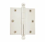 Grandeur Solid Brass 3.5X3.5" Plain Bearing Square Corner Mortise Door Hinge. Fixed Price $16.46.