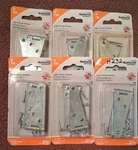 6 2PKS Stanley 3" Light Strap Hinges Zinc Plated. Fixed Price $12.00.