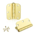 Knobwell Pack 3.5" Polished Brass Door Hinges Squeak, Heavy Duty For. Fixed Price $14.43.