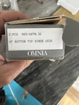 Omnia 985/4BTN.26 4" Button Tip Hinge US26 Silver Metal Pack. Fixed Price $100.00.