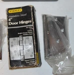 2 Pack Stanley Hardware S690-370 4IN. CD747 Square Corner Stainless Steel Hinge. Fixed Price $43.88.