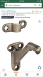 Schlage 059A5 Antique Brass Handrail Bracket. Fixed Price $10.00.
