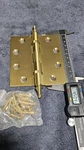 Duty Door Hinge Matte Brass Ball BEARING4.5"X4"HEAVY With Decorati X1. Fixed Price $21.00.