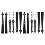 Skysen Steel Garage Door Decorative Hinges Handles Accents Hardware Kit Screw Mo. Fixed Price $42.38.