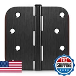Haidms 24-PACK 4" Oil Rubbed Bronze Door Hinges, 5/8" Radius, No Squeak, Heavy. Fixed Price $86.76.
