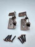 Nos Pair Youngdale #5 Mico True-lock Hidden Cabinet Hinges Overlay Self-closing. Fixed Price $11.00.