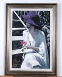 Aldo Luongo "amethyst Afternoon" Oil Board Silver Tinted Frame Was $8,500. Fixed Price $4040.99.