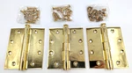 Nos! Set Of Hager 1279 4.5 X Bright Brass Commercial Door Hinges US3 632. Fixed Price $28.99.