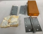 "3" Nos Lawrence Bros Chromium 4.5" X 4" Door Hardware Full Mortise Hinge (A5). Fixed Price $17.95.