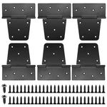 Heavy Duty Gate Hinges For Wooden Fences 6 Pcs Black Iron Metal Barn Door. Fixed Price $26.38.