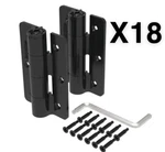 3.125 4.875 Self Closing Butterfly Hinge Aluminum Full Box X18 Bulk Case. Fixed Price $180.00.