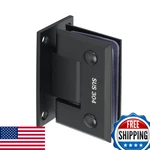 Alise Glass Shower Door Hinge, Heavy Duty, 90 Frameless, Matte Black. Fixed Price $58.88.
