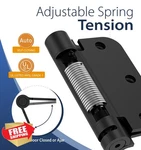 Isoker 4PK 3.5" Black Self Closing Spring Loaded Door Hinges. Fixed Price $55.99.
