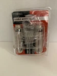 Everbilt 3 Inch Square Satin Nickel Double-action Spring Door Hinge. Fixed Price $13.99.