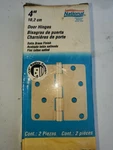 National Hardware N144-832 Door Hinges 4" 1/4 Radius Satin Brass Pack. Fixed Price $9.99.