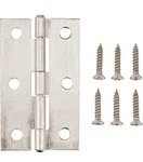 Amazon Basics AB-4025 Butt Hinge, Satin Nickel, 12 Count, 2-2/5. Fixed Price $7.95.