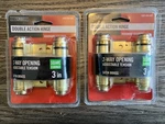 Everbilt 2-WAY Opening 3 Double Action Hinge Satin Brass. Fixed Price $24.99.