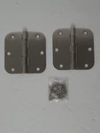Hager Door Hinges 3-1/2" X 5/8" Radius Corner Satin Nickel With Screws. Fixed Price $8.88.