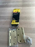 Stanley Door Hinge 3.5 (88MM). 08-3575 RD758. Steel/satin Brass Finish.preowned. Fixed Price $9.99.