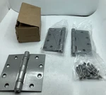 Box Of 3 Best Door Hinge 4.5" 711068441, FBB179 Satin Chrome Finish. Fixed Price $17.99.