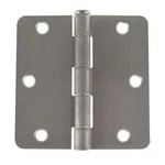 Satin Nickel Door Hinges 3.5*3.5 2.2MM & 1/4" Radius Corners 30 Piece 3-1/2". Fixed Price $32.77.