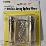 New Stanley Double Acting Spring Hinge Commercial Grade Bright Brass Finish 3". Fixed Price $20.69.