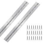 2PCS Piano Hinge, 12 Inch Stainless Steel Hinges With Holes And 24 Pieces Sta.... Fixed Price $12.40.