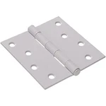 Hillman 4" White Square Corner Residential Door Hinge W/removable Pin. Fixed Price $8.00.