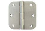 18 Satin Nickel 3.5"X W 5/8" Radius Door Hinges Brushed Free Shipping. Fixed Price $34.00.