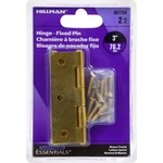 Hardware Essentials Light Narrow Door Hinge With Fixed Pin Brass (3"). Fixed Price $7.50.