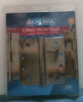 Schlage 3 Hinge Project Pack, 4", Square, Antique Pewter (68098) Fs. Fixed Price $18.00.