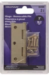 Hillman 852589 Hardware Essentials Hinges Removable Pin 3" Brass Finish Pkg. Fixed Price $12.99.
