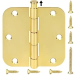 48PACK 3.5 Inch Door Hinges With 5/8" Radius Corner 31/2 X Iron Bifold. Fixed Price $58.16.