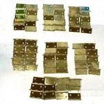 Brass 1/2 X 5/8 Inches Door Hinges Removable Pin Hardware Free Ship Lot Of 70+. Fixed Price $49.99.